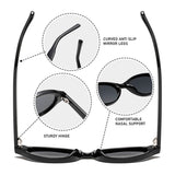 Load image into Gallery viewer, Polarized oval sunglasses for sun protection and blue light protection
