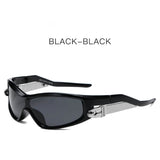 Load image into Gallery viewer, New Y2K futuristic polarized sports sunglasses – super cool for street style