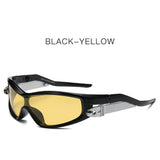 Load image into Gallery viewer, New Y2K futuristic polarized sports sunglasses – super cool for street style