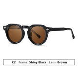 Load image into Gallery viewer, Vintage Round Polarized Sunglasses for Women Men Trendy Shades Retro Circle Sun Glasses