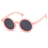 Load image into Gallery viewer, Round children&#39;s polarized fashion sunglasses with UV protection, soft silicone.