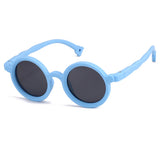 Load image into Gallery viewer, Round children&#39;s polarized fashion sunglasses with UV protection, soft silicone.