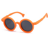 Load image into Gallery viewer, Round children&#39;s polarized fashion sunglasses with UV protection, soft silicone.