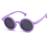 Load image into Gallery viewer, Round children&#39;s polarized fashion sunglasses with UV protection, soft silicone.