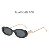 Load image into Gallery viewer, Fashion sunglasses retro trend oval sunglasses street style sunglasses
