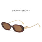 Load image into Gallery viewer, Fashion sunglasses retro trend oval sunglasses street style sunglasses