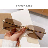 Load image into Gallery viewer, Frameless Cut-edge Square Cheetah Sunglasses Driving Trend Sunglasses for Women