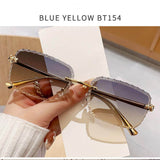 Load image into Gallery viewer, Frameless Cut-edge Square Cheetah Sunglasses Driving Trend Sunglasses for Women