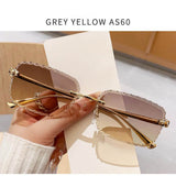Load image into Gallery viewer, Frameless Cut-edge Square Cheetah Sunglasses Driving Trend Sunglasses for Women