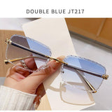 Load image into Gallery viewer, Frameless Cut-edge Square Cheetah Sunglasses Driving Trend Sunglasses for Women