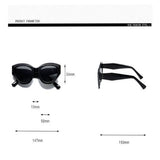 Load image into Gallery viewer, Retro cat-eye sunglasses for women, trendy, small face, fashionable, and high-end street style sunglasses