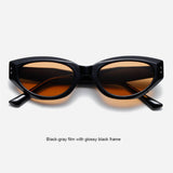 Load image into Gallery viewer, Retro cat-eye sunglasses for women, trendy, small face, fashionable, and high-end street style sunglasses