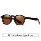 Load image into Gallery viewer, Polarized sunglasses, high-end style, retro square/round frame, UV protection.