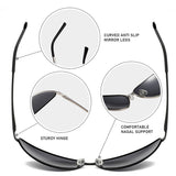 Load image into Gallery viewer, Polarized metal cat-eye sunglasses with spring hinges - retro sunglasses