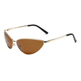 Load image into Gallery viewer, Polarized metal cat-eye sunglasses with spring hinges - retro sunglasses